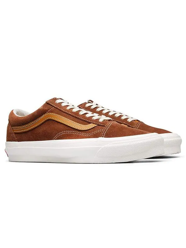 Кроссовки og old skool lx 'dachshund' Vans — изображение 3 из 4, коричневый/белый