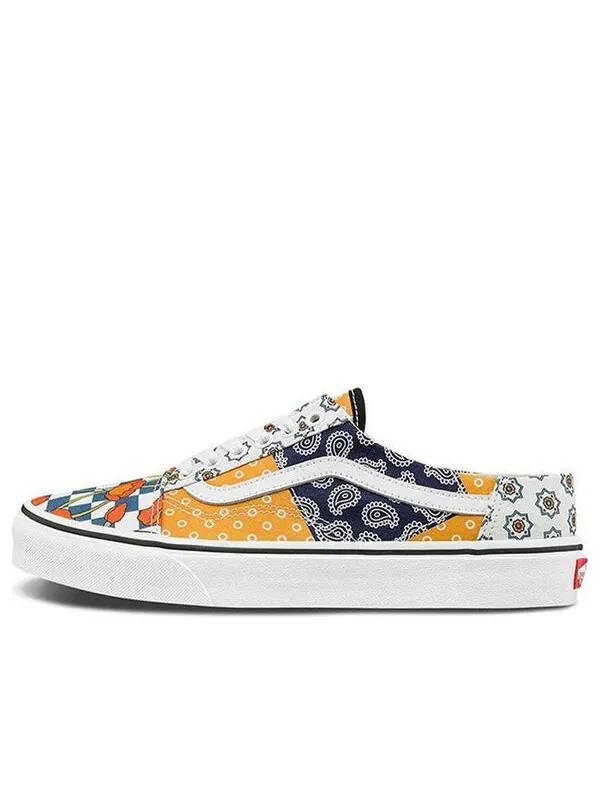 Кроссовки old skool mule 'pattern mix' Vans — изображение 1 из 4, синий/желтый/белый