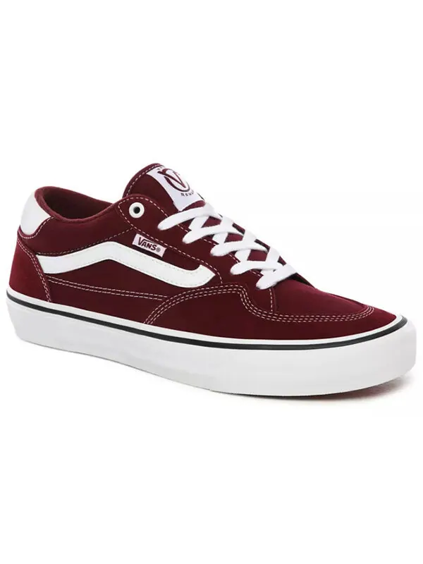 Кроссовки rowan pro wine red Vans — изображение 3 из 4, красный/белый