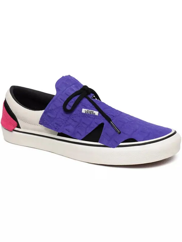 Кроссовки era 'origami - emboss croc' Vans — изображение 3 из 4, розовый белый фиолетовый