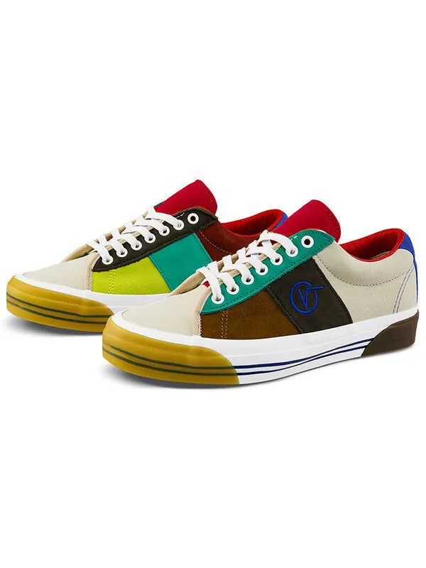Кроссовки og sid lx retro casual skateboarding shoes multi-color splicing Vans — изображение 2 из 4, мульти