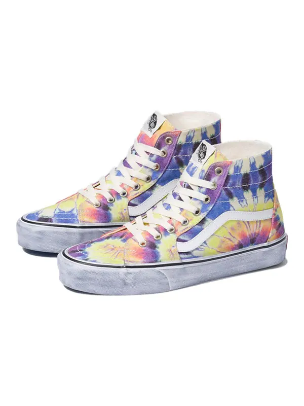 Кроссовки sk8-hi 'washed - tie dye' Vans — изображение 2 из 4, фиолетовый/розовый