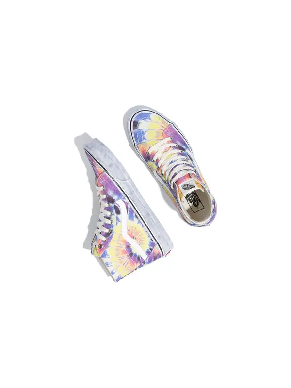 Кроссовки sk8-hi 'washed - tie dye' Vans — изображение 3 из 4, фиолетовый/розовый