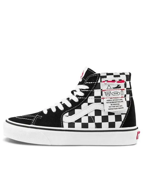Кроссовки sk8-hi checkered 'black white' Vans — изображение 1 из 4, черный/белый