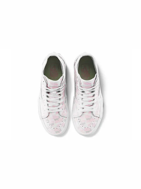Кроссовки sk8-hi tapered shoes pink/white Vans — изображение 3 из 4, розовый/синий