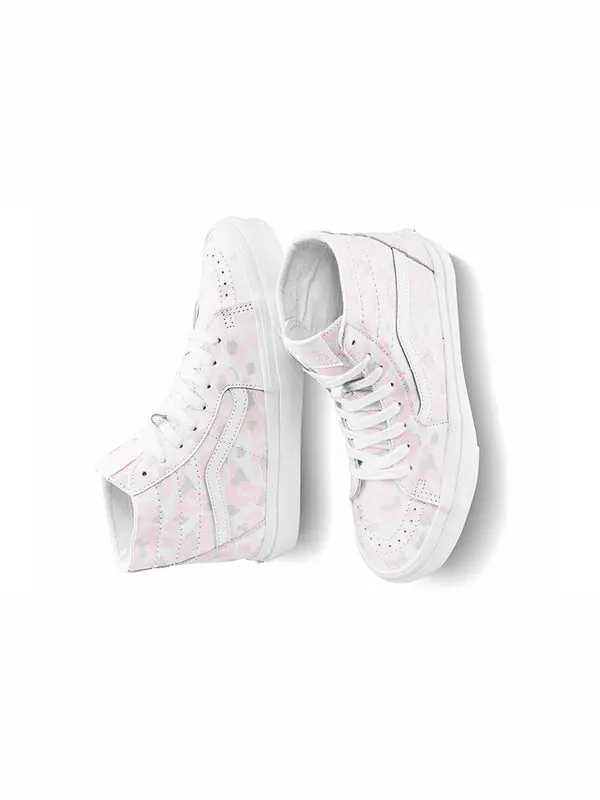 Кроссовки sk8-hi tapered shoes pink/white Vans — изображение 4 из 4, розовый/синий