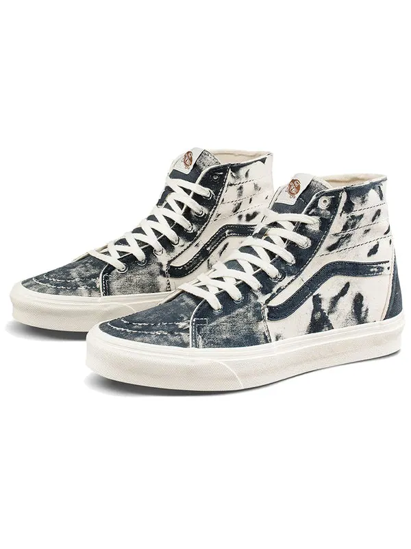 Кроссовки eco theory sk8-hi tapered high-top sneakers blue/white Vans — изображение 2 из 4, синий/белый
