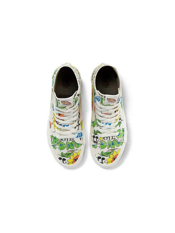 Кроссовки sk8-hi tapered 'white green' Vans — изображение 3 из 4, белый/зеленый