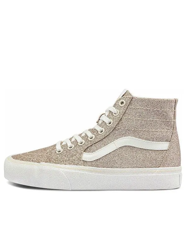 Кроссовки sk8-hi tapered blingbling 'brown white' Vans — изображение 1 из 4, коричневый/белый