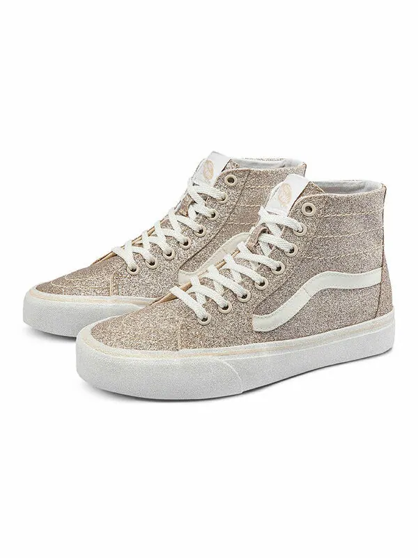Кроссовки sk8-hi tapered blingbling 'brown white' Vans — изображение 2 из 4, коричневый/белый