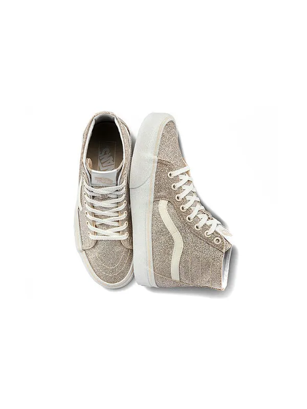 Кроссовки sk8-hi tapered blingbling 'brown white' Vans — изображение 4 из 4, коричневый/белый