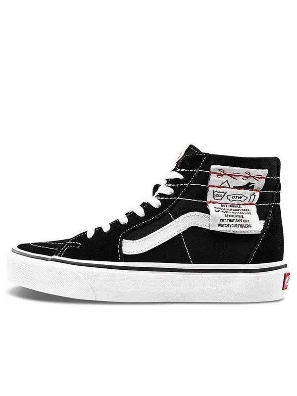 Кроссовки ua sk8-hi tapered high top casual canvas skate shoes diy black Vans — изображение 1 из 4, черный