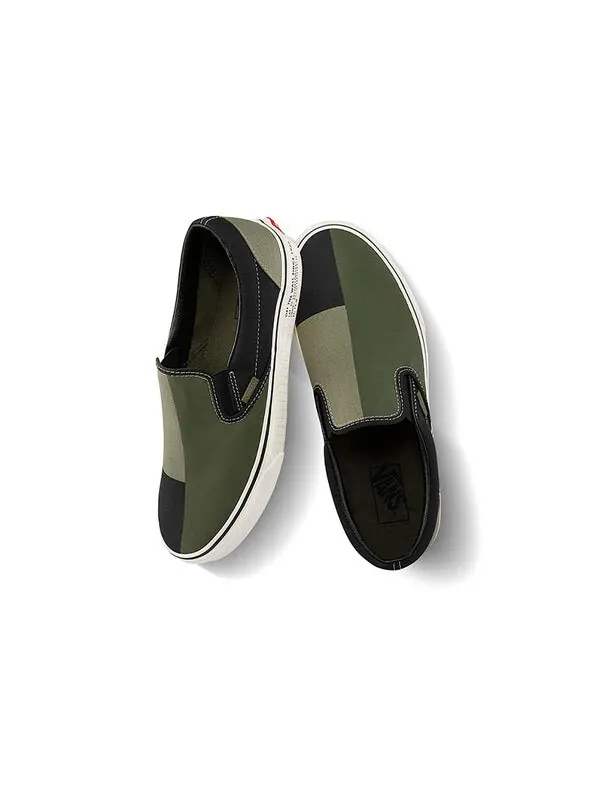 Кроссовки classic slip-on '66 supply - vetiver black' Vans — изображение 3 из 4, серый/черный