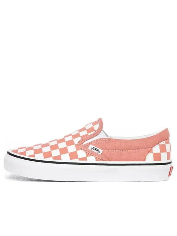 Кроссовки classic slip-on 'rose dawn checkerboard' Vans — изображение 1 из 4, розовый/синий