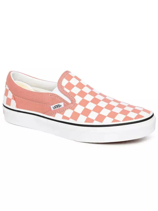 Кроссовки classic slip-on 'rose dawn checkerboard' Vans — изображение 3 из 4, розовый/синий