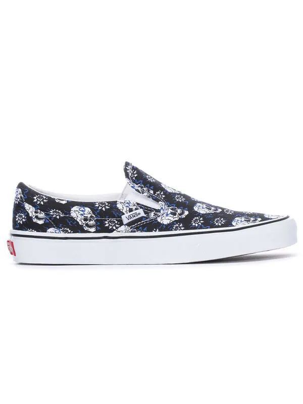 Кроссовки classic slip-on 'flash skull' Vans — изображение 2 из 4, черный