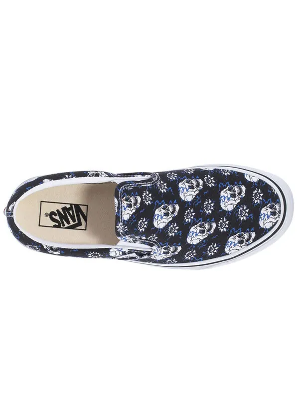 Кроссовки classic slip-on 'flash skull' Vans — изображение 4 из 4, черный