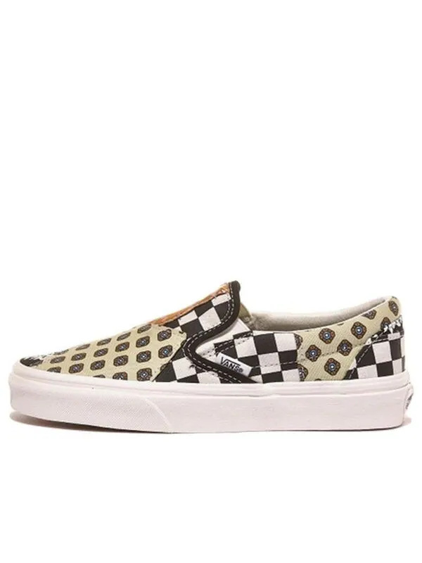 Кроссовки classic slip-on 'tiger patchwork' Vans — изображение 1 из 4, черный