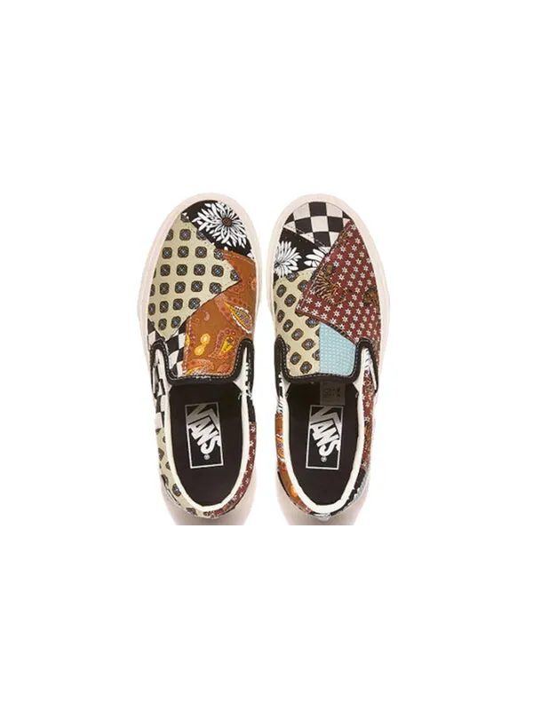 Кроссовки classic slip-on 'tiger patchwork' Vans — изображение 3 из 4, черный