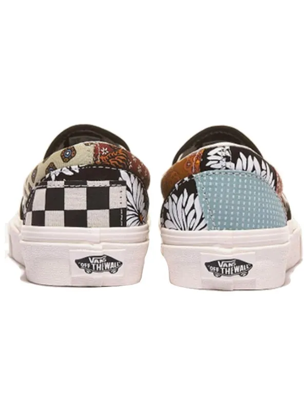 Кроссовки classic slip-on 'tiger patchwork' Vans — изображение 4 из 4, черный