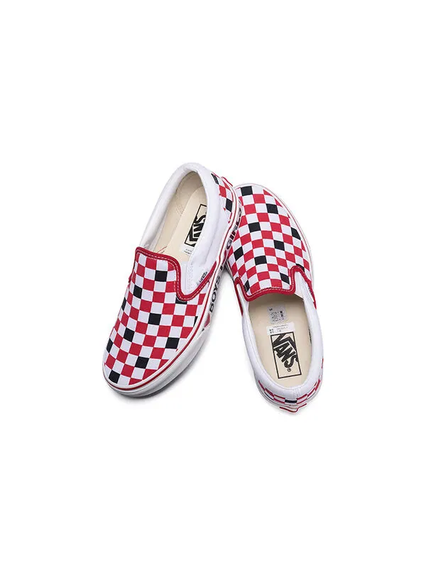 Кроссовки slip-on i heart 'white red' Vans — изображение 4 из 4, белый/красный