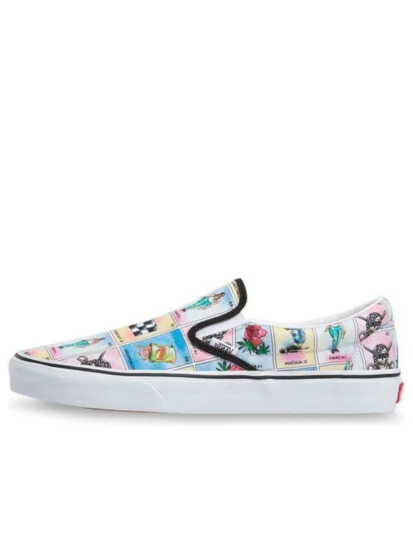 Кроссовки classic slip-on 'los ' Vans — изображение 1 из 4, розовый/синий