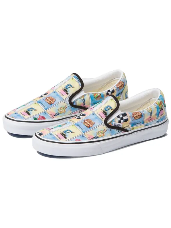 Кроссовки classic slip-on 'los ' Vans — изображение 2 из 4, розовый/синий