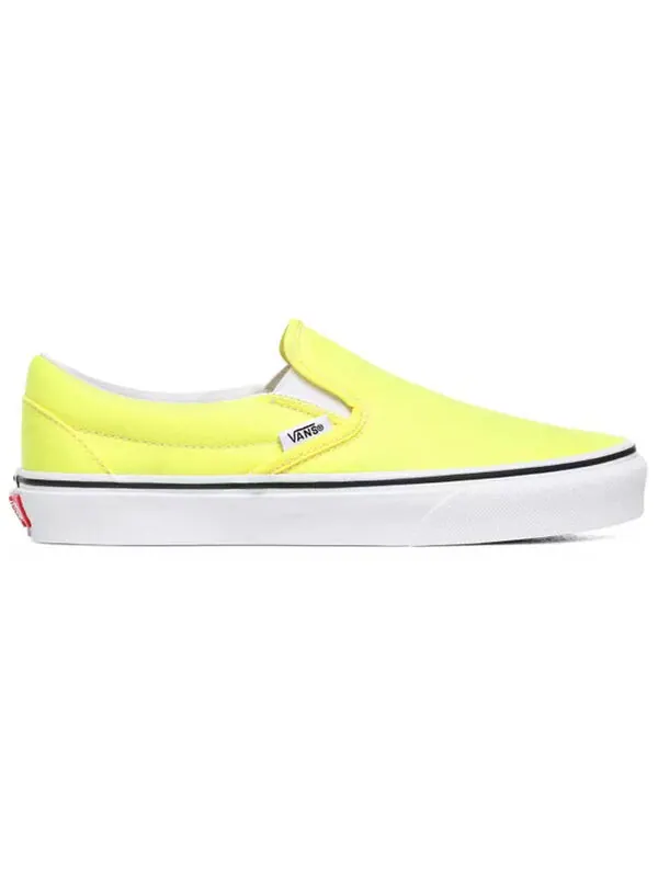 Кроссовки neon classic slip-on 'lemon yellow' Vans — изображение 2 из 4, желтый