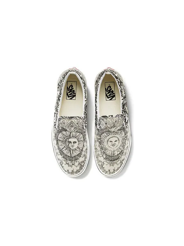 Кроссовки classic slip-on 'ouroboros' Vans — изображение 4 из 4, черный/белый