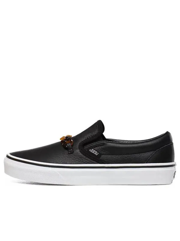 Кроссовки tort classic slip-on black Vans — изображение 1 из 4, черный