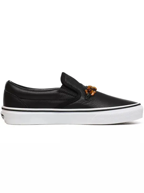 Кроссовки tort classic slip-on black Vans — изображение 2 из 4, черный