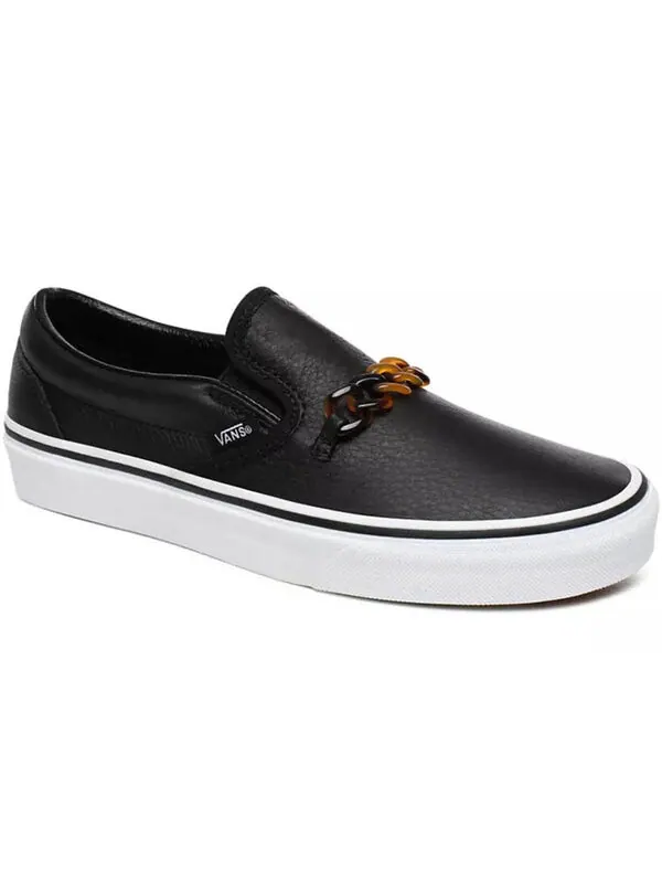 Кроссовки tort classic slip-on black Vans — изображение 3 из 4, черный