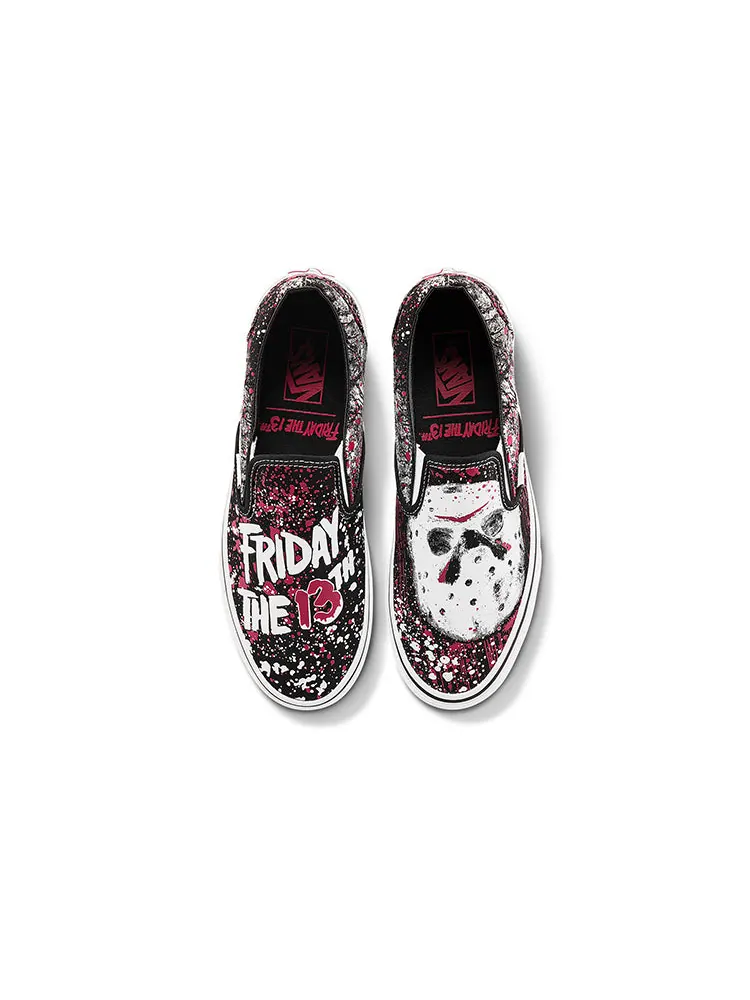 Кеды Vans House of Terror x Classic Slip-On 'Friday The 13th' — изображение 3 из 5, мульти