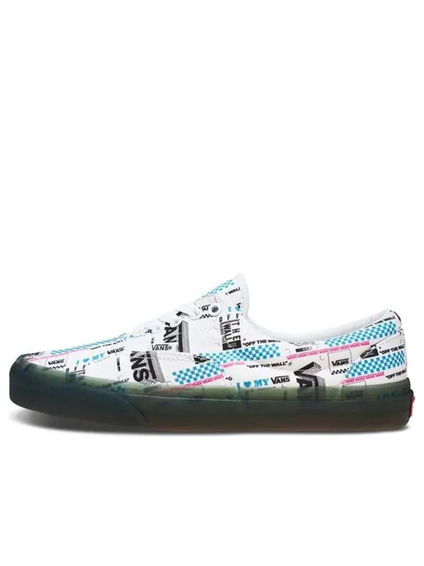 Кроссовки era bmx checkerborard whitebluepink Vans — изображение 1 из 4, голубой