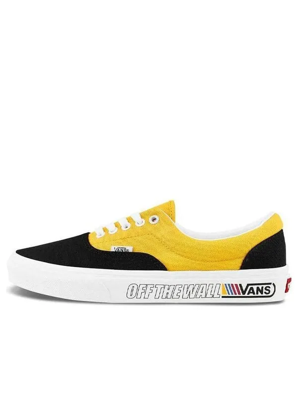 Кроссовки era retro casual skate shoes black yellow splicing 'black yellow' Vans — изображение 1 из 4, черный/желтый