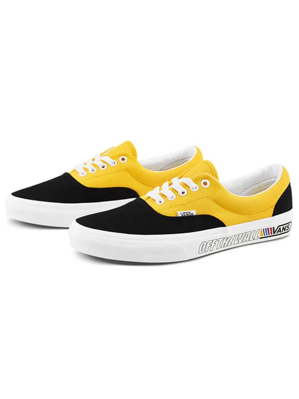 Кроссовки era retro casual skate shoes black yellow splicing 'black yellow' Vans — изображение 2 из 4, черный/желтый