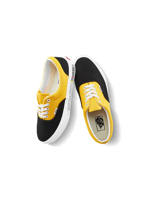 Кроссовки era retro casual skate shoes black yellow splicing 'black yellow' Vans — изображение 4 из 4, черный/желтый