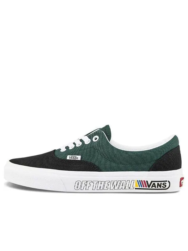 Кроссовки era 'black pine needle' Vans — изображение 1 из 4, черный/зеленый