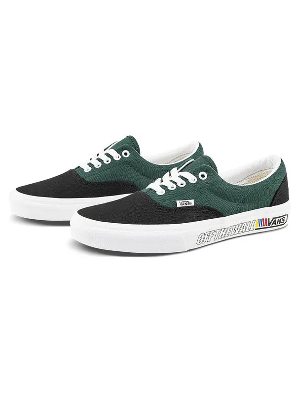 Кроссовки era 'black pine needle' Vans — изображение 2 из 4, черный/зеленый