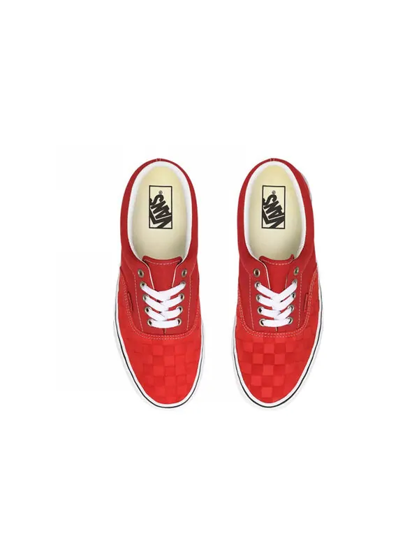 Кроссовки era 'deboss checkerboard - pompeian red' Vans — изображение 3 из 4, красный