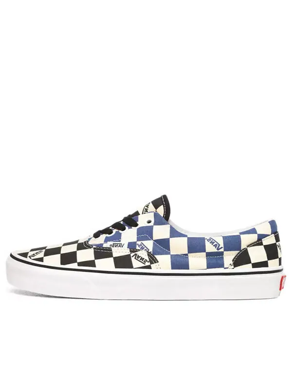 Кроссовки era 'big check - black navy' Vans — изображение 1 из 4, синий/белый