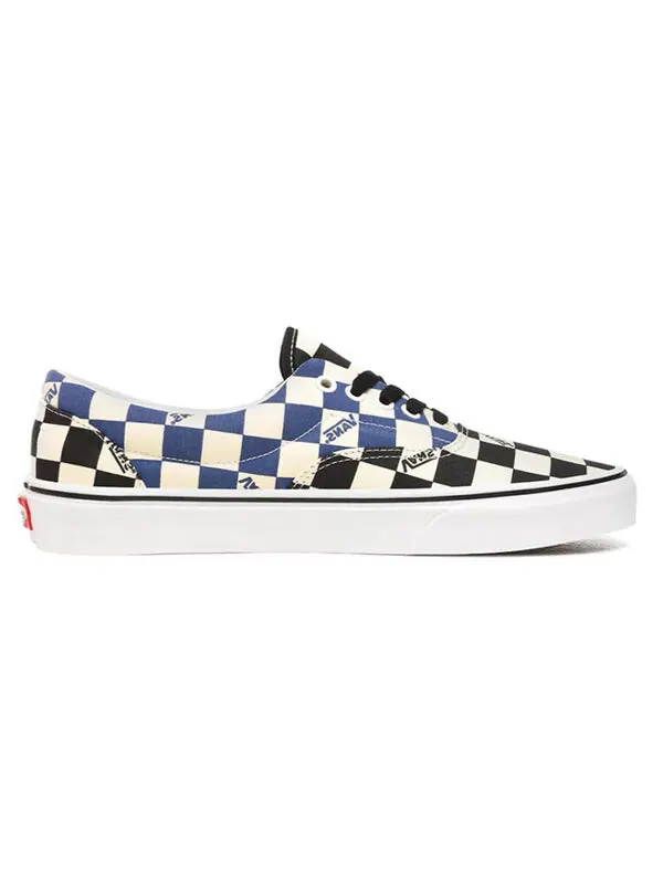 Кроссовки era 'big check - black navy' Vans — изображение 2 из 4, синий/белый