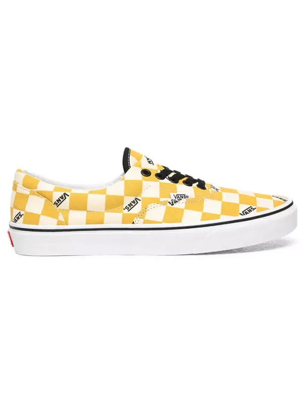 Кроссовки era 'big check yolk yellow' Vans — изображение 2 из 4, желтый/белый