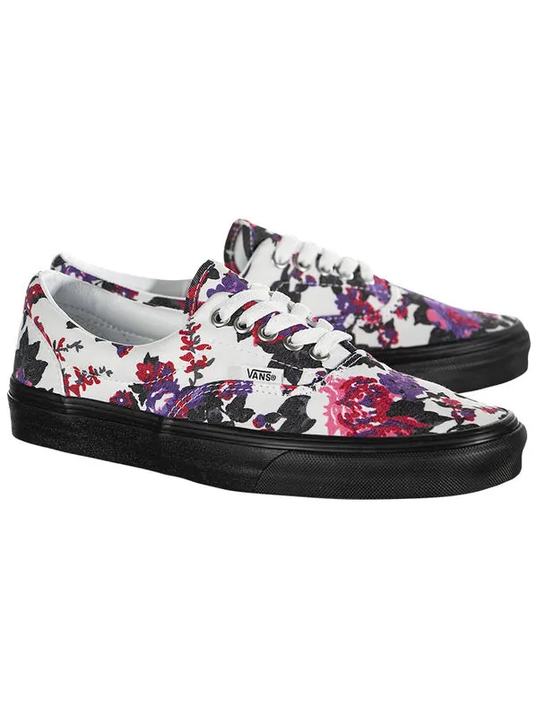 Кроссовки era 'florals' Vans — изображение 2 из 4, белый/черный/красный