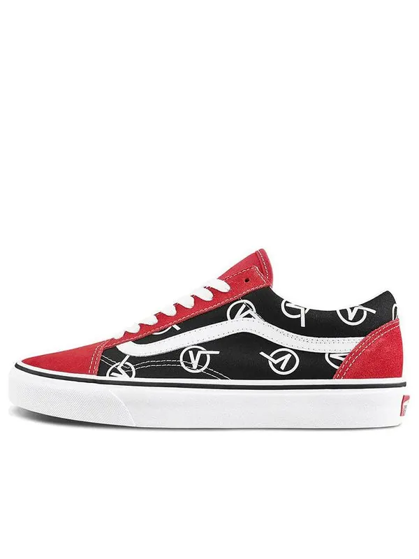 Кроссовки old skool vlogo 'black red' Vans — изображение 1 из 4, черный/красный