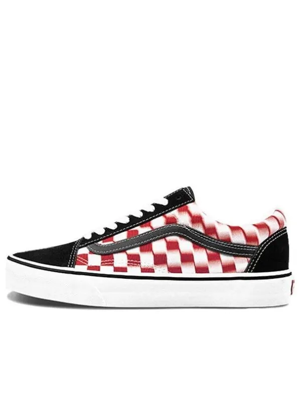 Кроссовки old skool checkerboard red/white Vans — изображение 1 из 4, черный/красный/белый