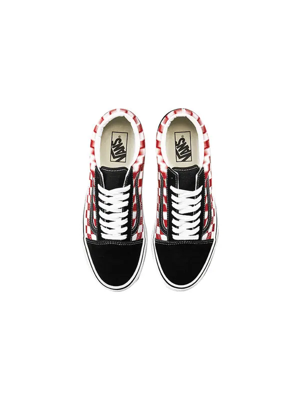 Кроссовки old skool checkerboard red/white Vans — изображение 4 из 4, черный/красный/белый