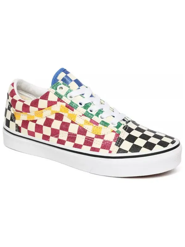 Кроссовки old skool 'glitter check' Vans — изображение 3 из 4, черный/белый/розовый