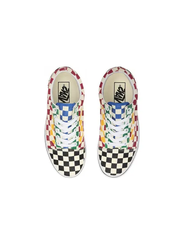 Кроссовки old skool 'glitter check' Vans — изображение 4 из 4, черный/белый/розовый