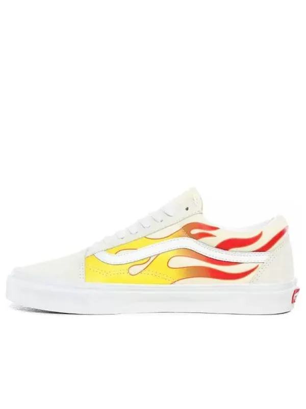 Кроссовки old skool 'flame' Vans — изображение 1 из 4, белый/желтый